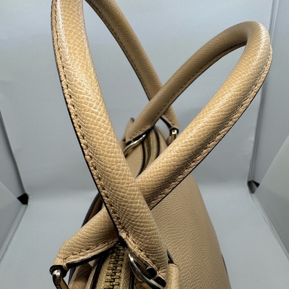 Coach dome Satchel Tan Leather Women's Bag - Picture 7 of 14